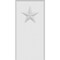 Ekena Millwork Standard Foster Star Plinth Block With Rounded Edge, 4"W x 8"H x 3/4"P PBP040X080X075FOS08 - alternate 3